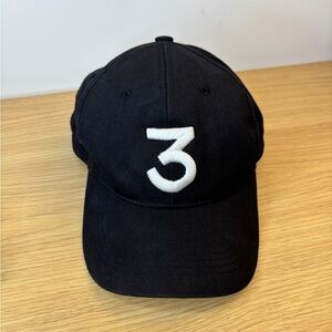 Chance the Rapper 3 Embroidered Black Baseball Dad Hat Adjustable